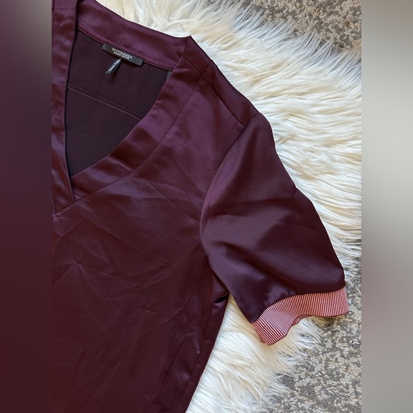 Scotch & Soda wine satin shift dress - Picture 4 of 7